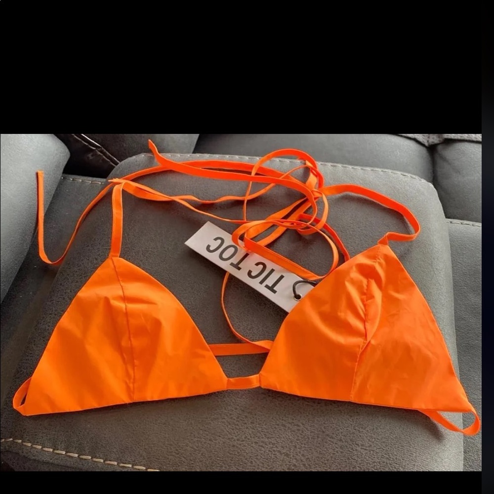 TIC TOC Neon Orange Bralette